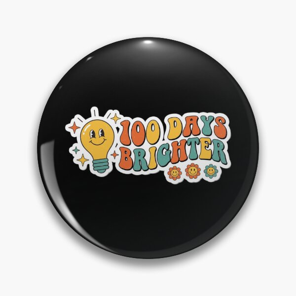 Item preview, 100 Days Brighter - Retro Groovy 100th Day of School Teacher designed and sold by RealVibeVault.