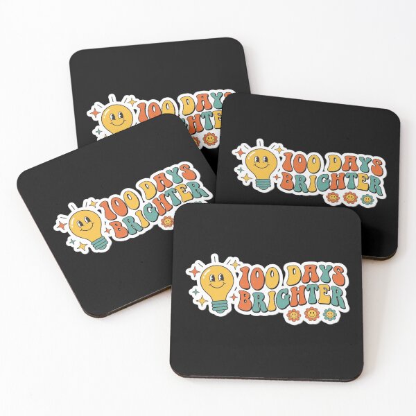 Item preview, 100 Days Brighter - Retro Groovy 100th Day of School Teacher designed and sold by RealVibeVault.