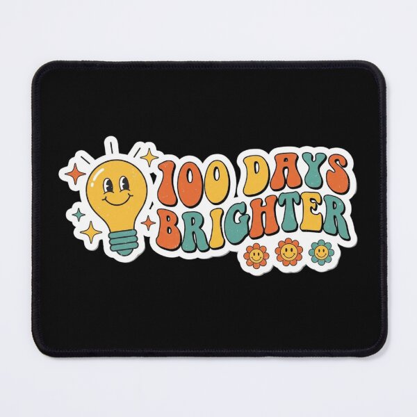 Item preview, 100 Days Brighter - Retro Groovy 100th Day of School Teacher designed and sold by RealVibeVault.
