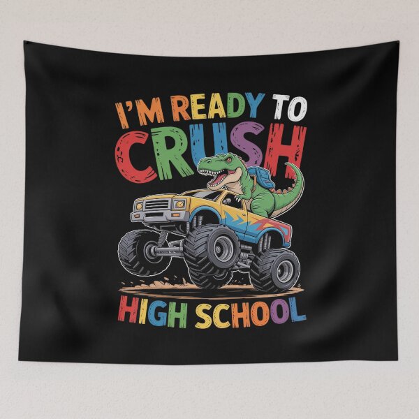 Item preview, Back To School Boy Dinosaur I'm Ready To Crush High School designed and sold by countntenov.