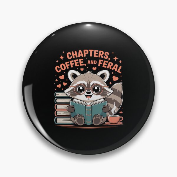 Item preview, Back To School Chapters Coffee Feral Raccoon Librarian designed and sold by countntenov.