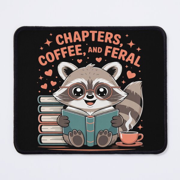 Item preview, Back To School Chapters Coffee Feral Raccoon Librarian designed and sold by countntenov.