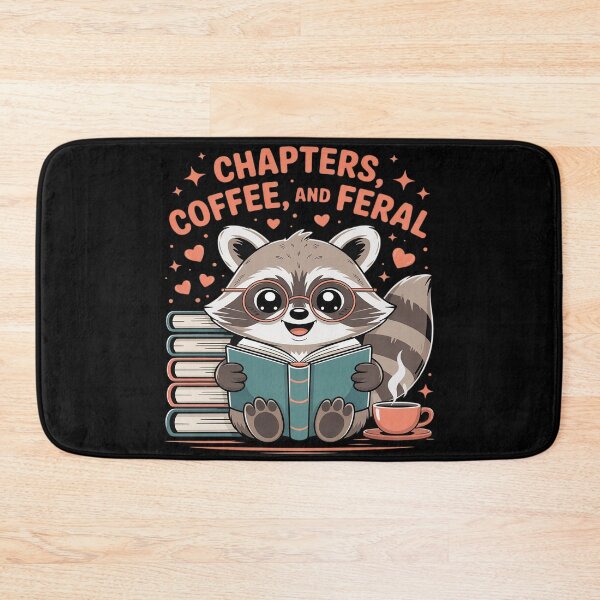Item preview, Back To School Chapters Coffee Feral Raccoon Librarian designed and sold by countntenov.