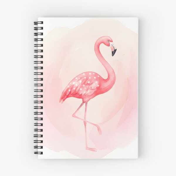 Item preview, Pink Watercolor Flamingo with Polka Dot Wings designed and sold by homydesign.