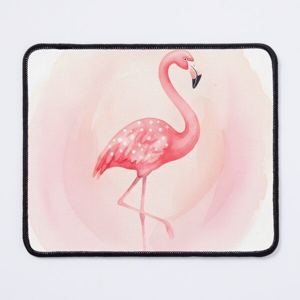 Item preview, Pink Watercolor Flamingo with Polka Dot Wings designed and sold by homydesign.