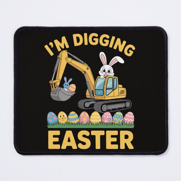Item preview, Easter Bunny Eggs Digging Tractor Excavator Kids Boy designed and sold by HudsonErik.