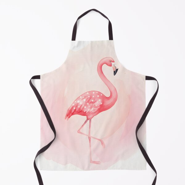 Item preview, Pink Watercolor Flamingo with Polka Dot Wings designed and sold by homydesign.