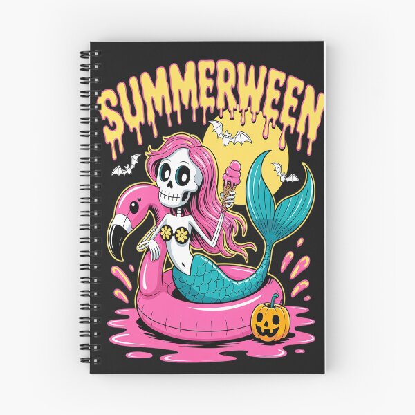 Item preview, Halloween Tropical Summerween Mermaid Skeleton designed and sold by lamsaoniutoi.