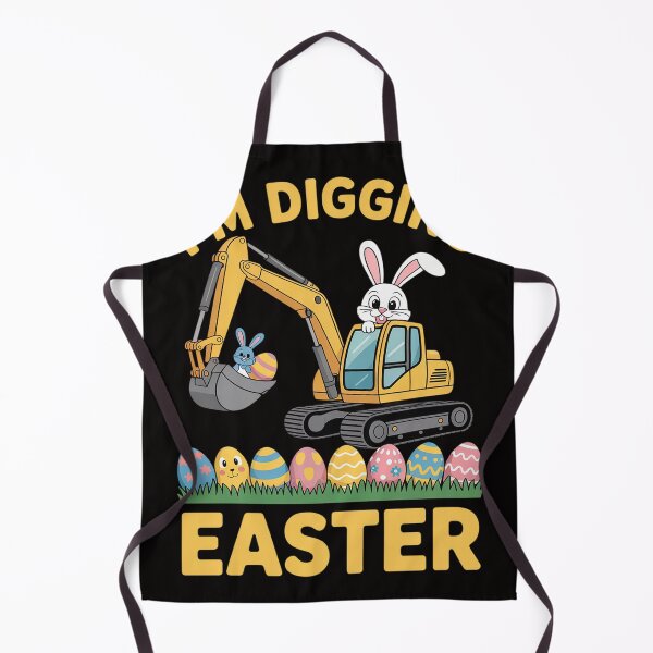 Item preview, Easter Bunny Eggs Digging Tractor Excavator Kids Boy designed and sold by HudsonErik.