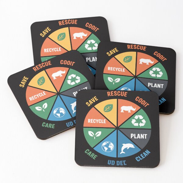 Item preview, Earth Day Save Bees Rescue Animals Recycle Plastic designed and sold by HudsonErik.