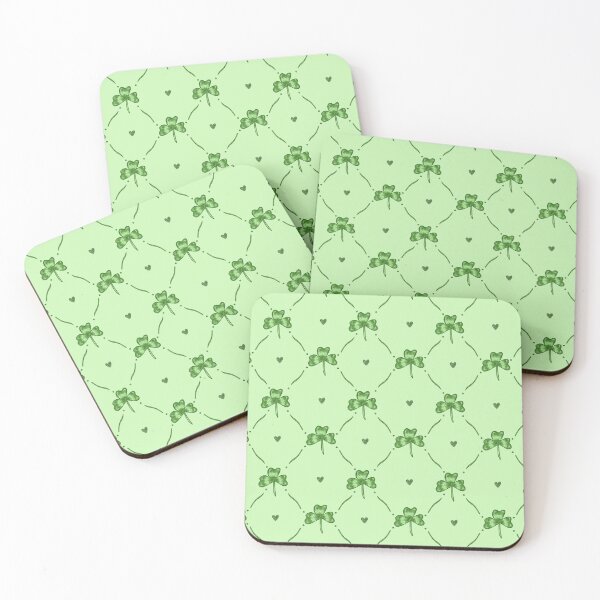Item preview, St Patrick’s Day Shamrock Pattern | Green Clover Heart Design designed and sold by alanamaeart.