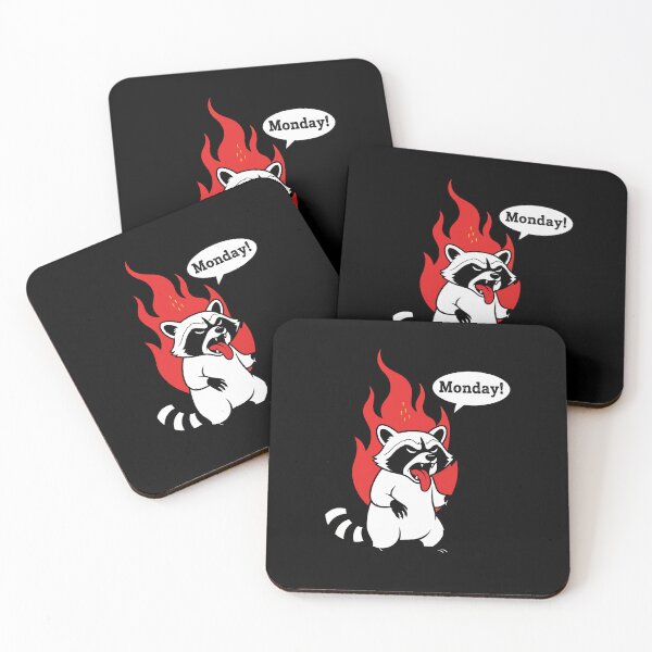 Item preview, Monday Mood Raccoon designed and sold by Ikibrai.