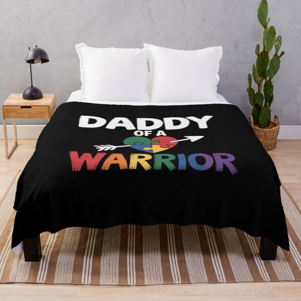Item preview, Daddy Of A Warrior Family Dad World Autism Awareness Day designed and sold by LindseyKris.
