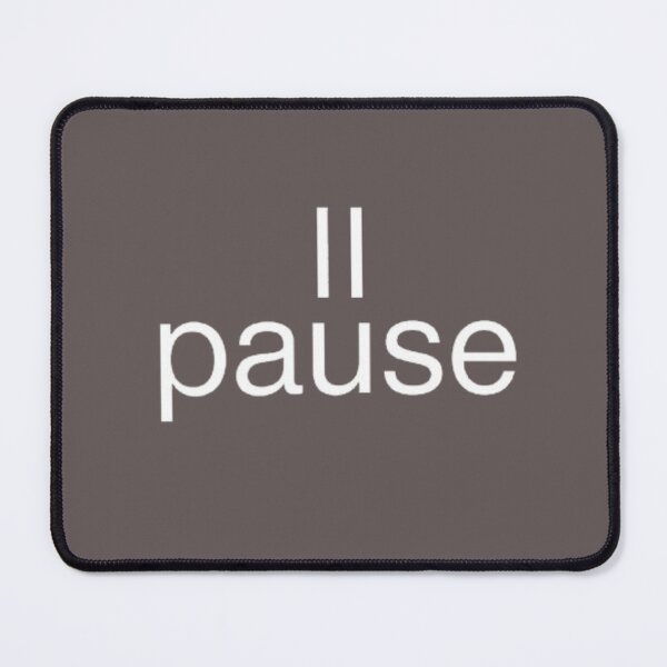 Item preview, Pause Minimal Typography T Shirt designed and sold by CleanInkStudio.