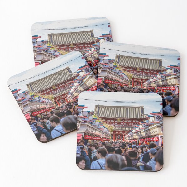 Item preview, Crowded Tokyo Temple & Shopping District - Tokyo, Japan designed and sold by Wesleyem3.