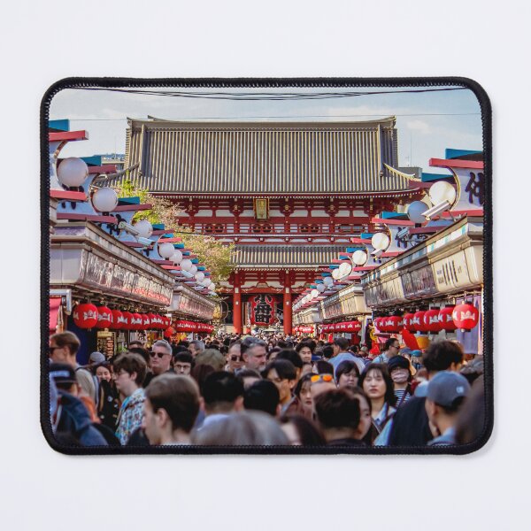 Item preview, Crowded Tokyo Temple & Shopping District - Tokyo, Japan designed and sold by Wesleyem3.