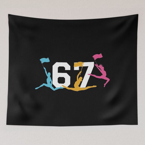 Item preview, Color Guard 67 Six Seven Flag Team Silhouette Design designed and sold by LashondaGreen89.