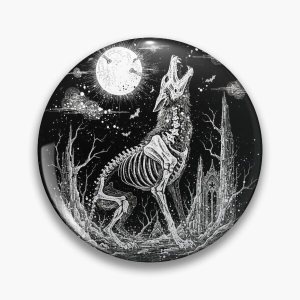 Item preview, Howling Skeleton Wolf designed and sold by Apocalyptik Designs .