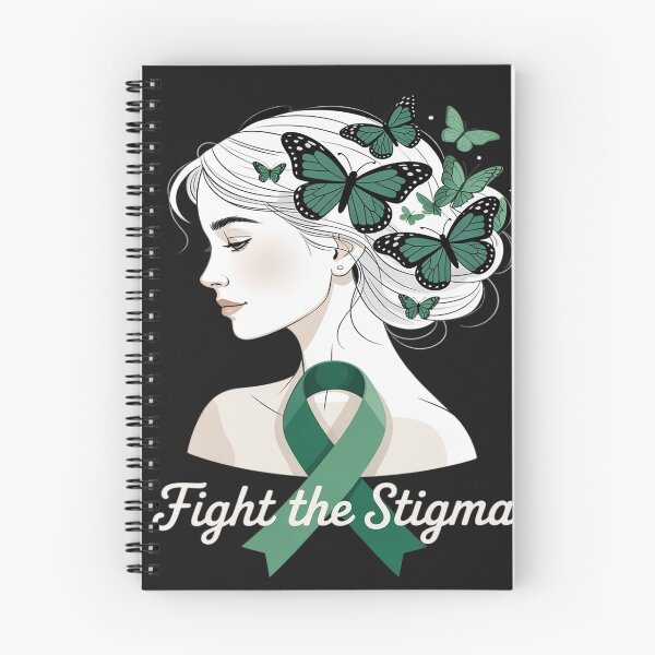 Item preview, Health Awareness Fight Stigma Green Ribbon Butterfly designed and sold by lamsaoniutoi.