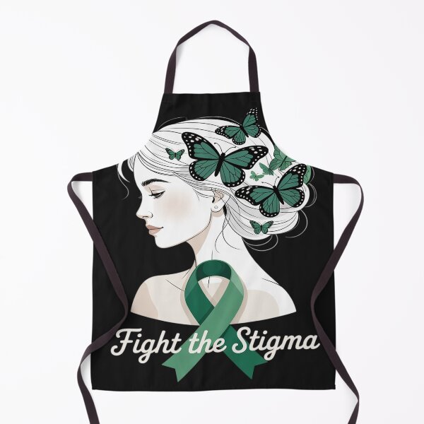 Item preview, Health Awareness Fight Stigma Green Ribbon Butterfly designed and sold by lamsaoniutoi.