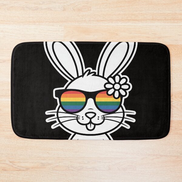 Item preview, Bunny Gay Pride LGBTQ Bunny Rainbow Sunglasses Happy Easter designed and sold by HudsonErik.