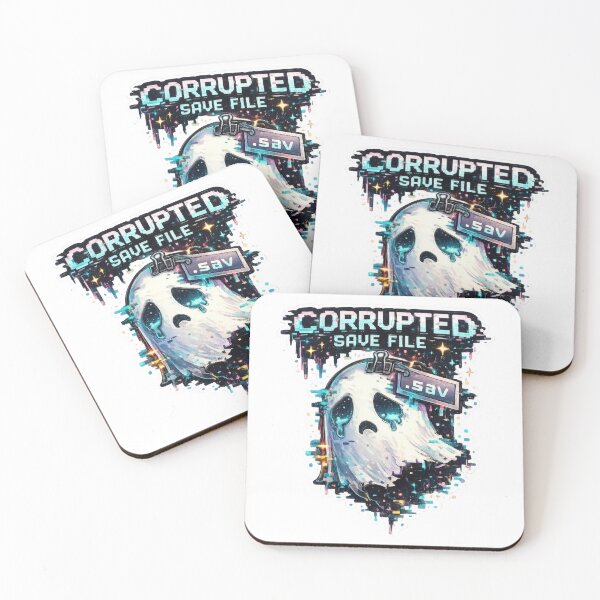 Item preview, Corrupted Save File Gaming Ghost Glitch Art designed and sold by jgvisualarts.