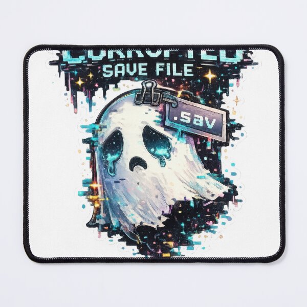 Item preview, Corrupted Save File Gaming Ghost Glitch Art designed and sold by jgvisualarts.