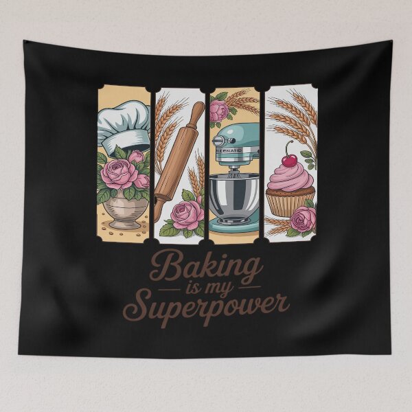 Item preview, Baking Baker Brushstroke Coquette Baking Is My Superpower designed and sold by Slwankol.
