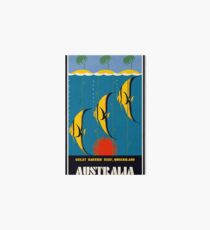 Great Barrier Reef Australia travel advertising Art Board