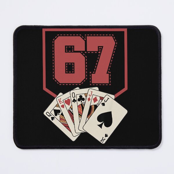 Item preview, Retro 67 Six Seven Poker Face Playing Cards Tee designed and sold by LashondaGreen89.