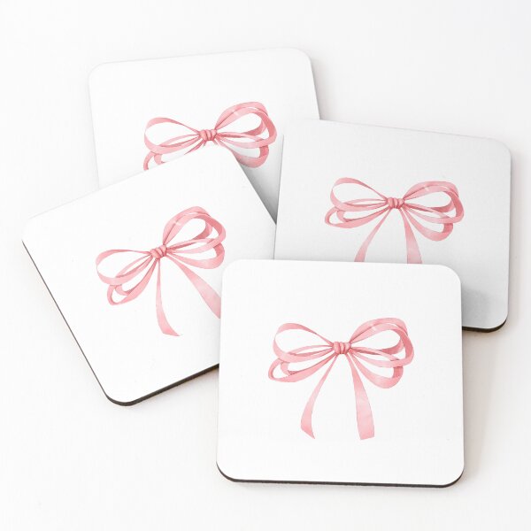 Item preview, Pink Bow Sticker Coquette Aesthetic Ribbon Illustration designed and sold by Justagirl444.