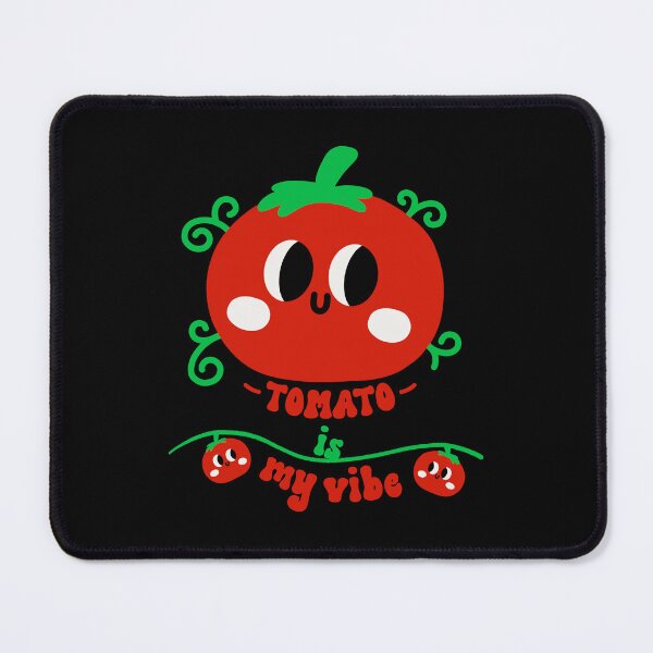 Item preview, Cute Tomato Cartoon – Kawaii Food Illustration [Tomato is My Vibe] designed and sold by lazypencil.art.