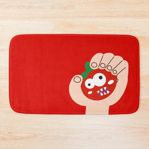 Item preview, Cute Tomato Monster – Squeezed in Hand, Spooky Kawaii designed and sold by lazypencil.art.