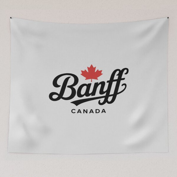 Artikelvorschau, Banff Kanada Alberta Script Ahornblatt entworfen und verkauft von Slwankol.