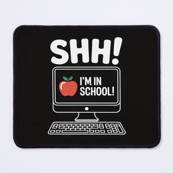 Item preview, Shh! I'm at School - Virtual Learning First Day of School designed and sold by DarioRosales.