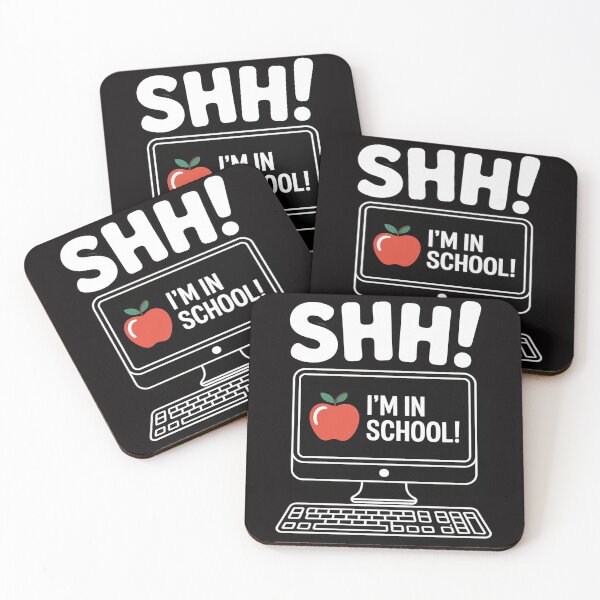 Item preview, Shh! I'm at School - Virtual Learning First Day of School designed and sold by DarioRosales.