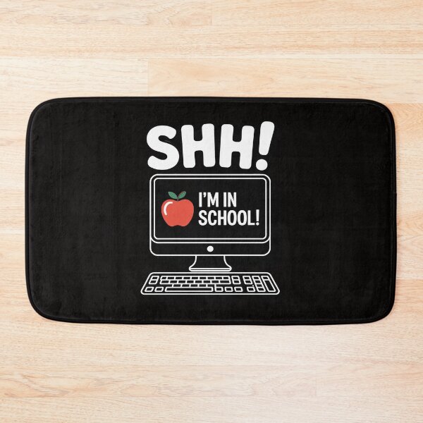 Item preview, Shh! I'm at School - Virtual Learning First Day of School designed and sold by DarioRosales.