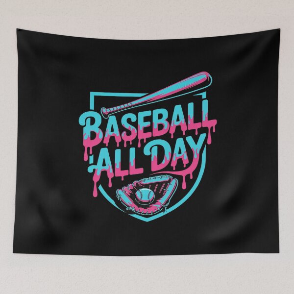 Item preview, Baseball All Day Ice Cream Dripping Baseball Home Plate Drip designed and sold by Slwankol.