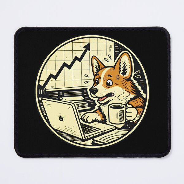 Item preview, Corgi Deadline designed and sold by Agora-Arts.