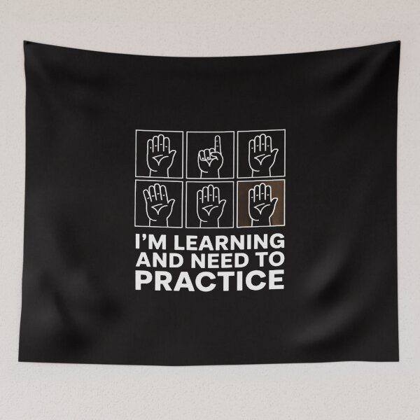 Item preview, Say Hi I'm Learning ASL Sign Language designed and sold by DarioRosales.