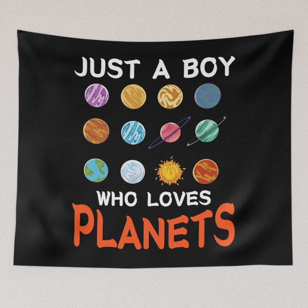 Item preview, Just a Boy Who Loves Planets Shirt designed and sold by LarryMBrown.