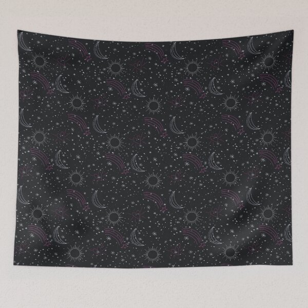 Item preview, Celestial Night Seamless Pattern – Moon, Sun & Stars Aesthetic designed and sold by BlurpleTwinkle.