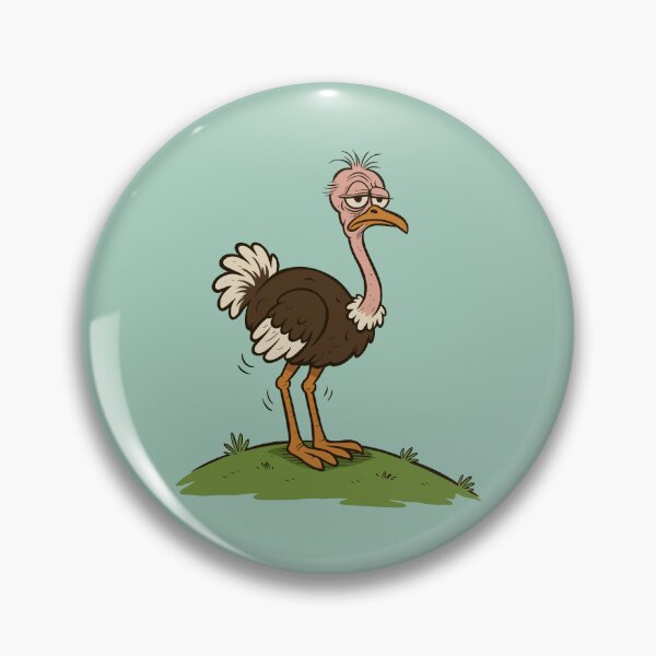 Item preview, Over the Hill Ostrich designed and sold by Ghost on Toast.