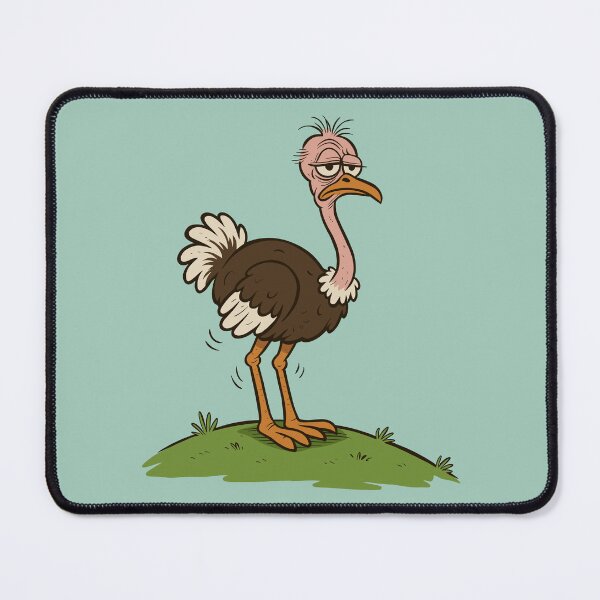 Item preview, Over the Hill Ostrich designed and sold by Ghost on Toast.