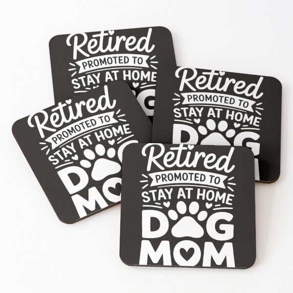 Item preview, Retired Promoted To Stay At Home Dog Mom Retirement designed and sold by cherylbartlett.