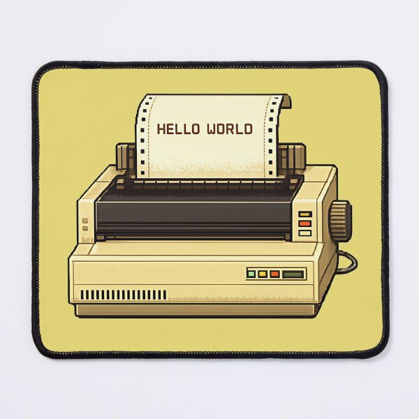 Item preview, Retro Pixel Art Printer designed and sold by Tienda-Compu.