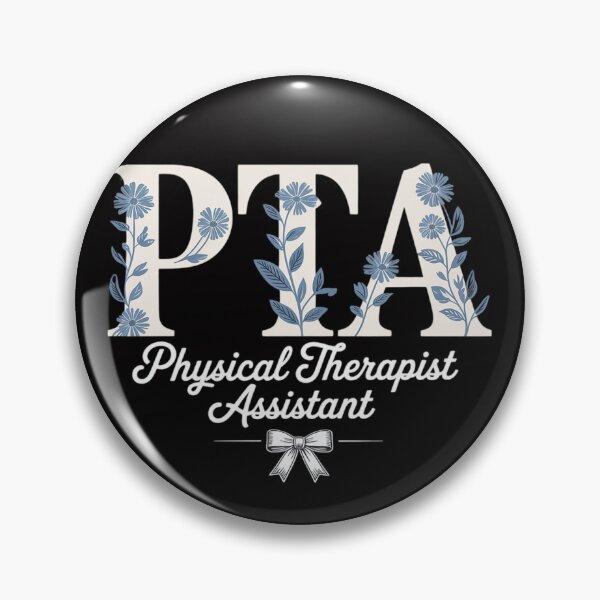 Artikelvorschau, PTA (Physiotherapeutische Assistenzkraft) Blaues Blumenmuster entworfen und verkauft von gerardostokes.