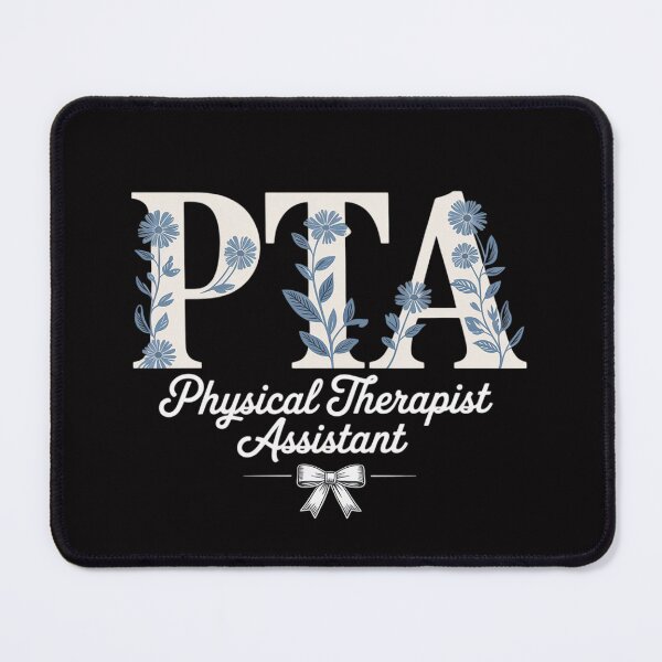 Item preview, PTA Physical Therapist Assistant Blue Floral designed and sold by gerardostokes.