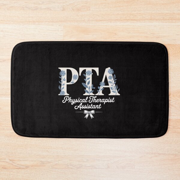 Item preview, PTA Physical Therapist Assistant Blue Floral designed and sold by gerardostokes.
