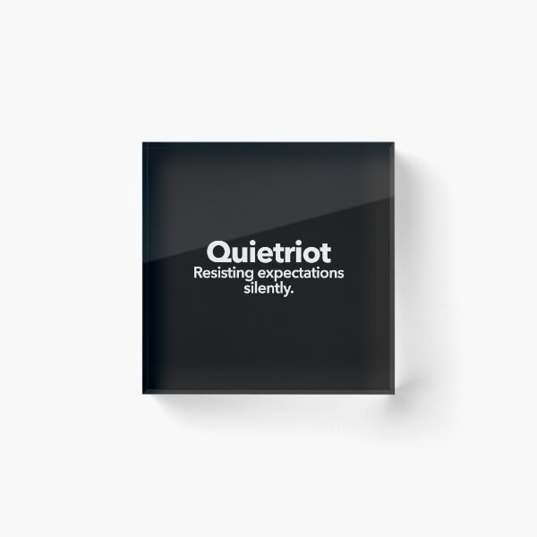 Item preview, Quietriot designed and sold by Textitude.